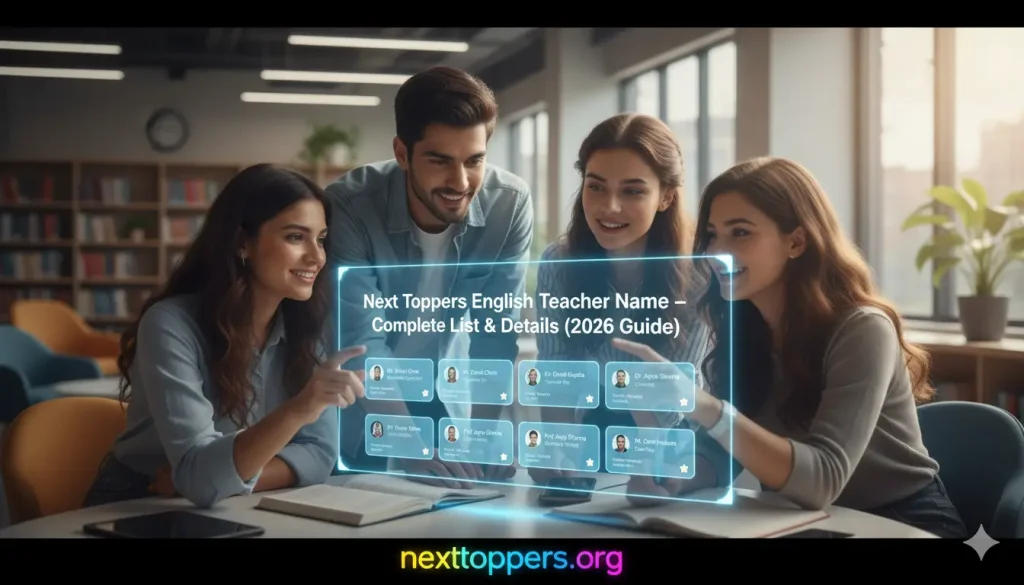 Next Toppers English Teacher Name