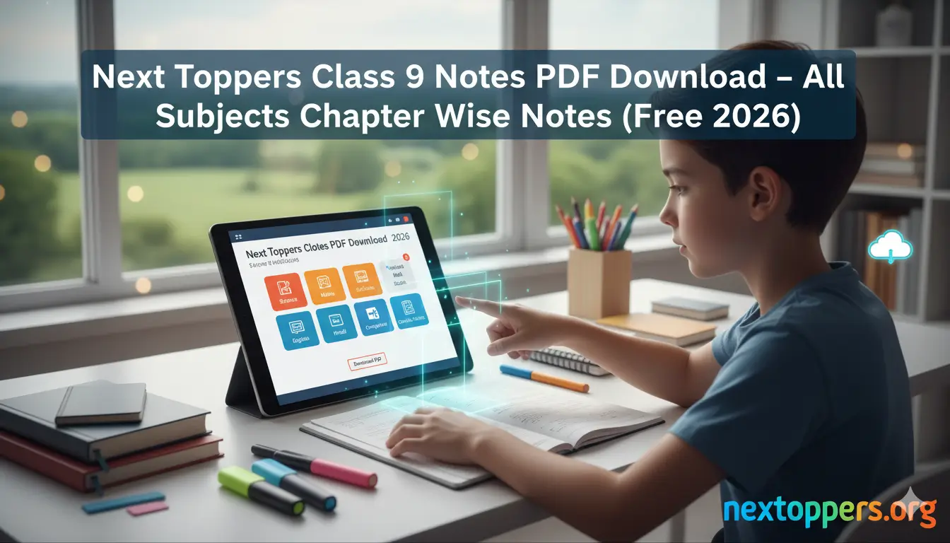 Next Toppers Class 9 Notes PDF Download – All Subjects Chapter Wise ...