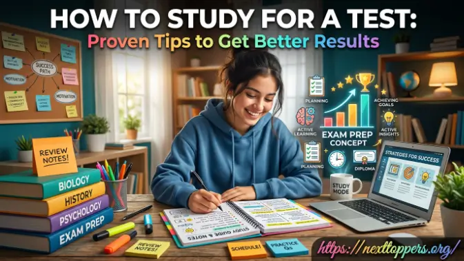studying for a test