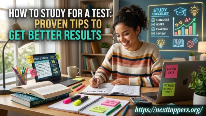 studying for a test
